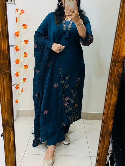 Kurti with pent with dupatta(RD45)