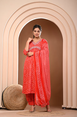 *Featuring our beautiful new Red Nayra Suit Set in soft fabric which is embellished with delicate work and prints,