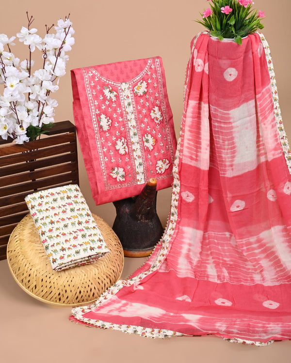 PREMIUM ZARI GOTAPATTI WORK WITH CLASSY CHIFFON DUPATTA  (SWCHGT28)