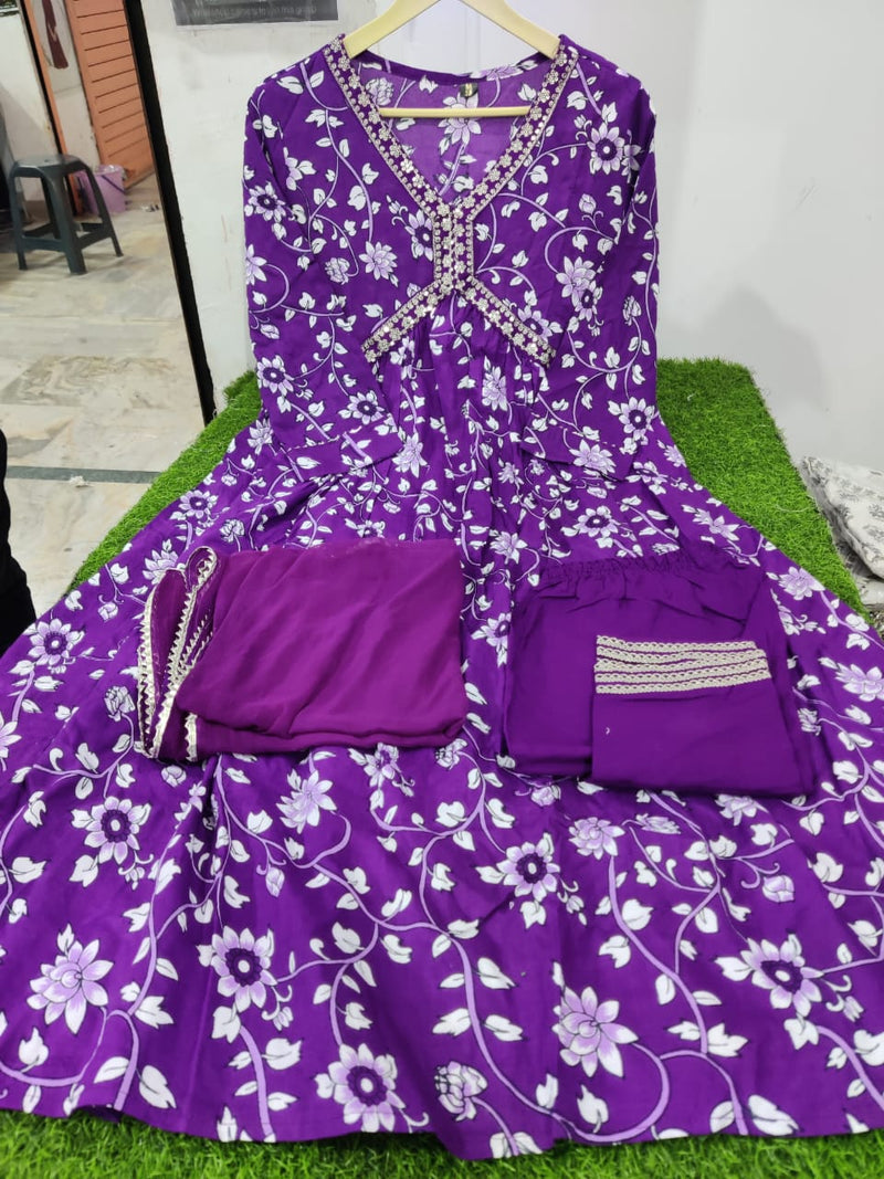 Beautiful Aliya Cut Suit Set (Set Of 3 pic)*