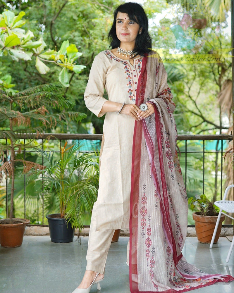 NEW EXCLUSIVE  KHADI COTTON HANDLOOM KURTI (SWRD10)