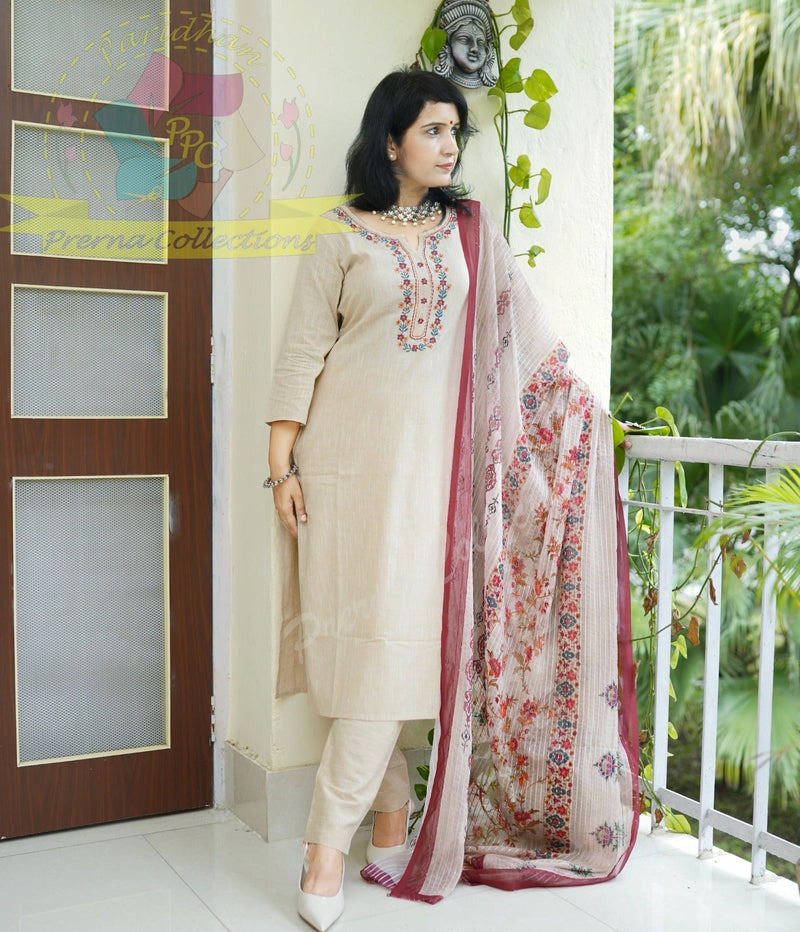 NEW EXCLUSIVE  KHADI COTTON HANDLOOM KURTI (SWRD10)