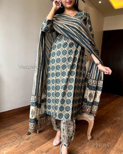 This Afghani style cotton bottom is perfect for pear shape ladies Material: cotton pure bagru print